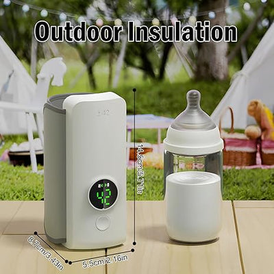 Portable Baby Milk Warmer Bottle For Travel On The Go | Rechargeable