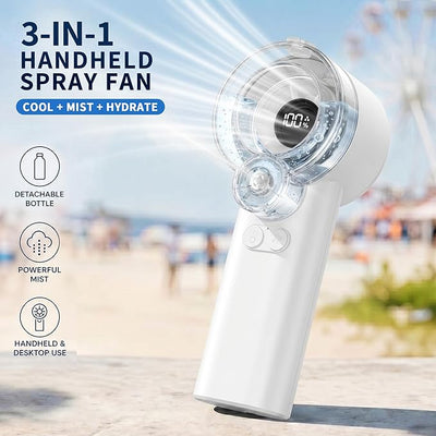 Misting Portable Handheld Fan |  Rechargeable Battery | Cooling Fan for Travel