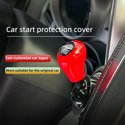Car Engine Start Button Auto Ignition Button Cover Car One Click Start Button Joystick Ignition Tool Aftermarket Decorative Remodeling Accessories Lever Start Button Easy to Install Fit 95% Models