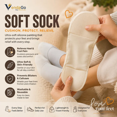 Pairs Pack of 4 Soft Shock Absorbing Pressure Relief Comfortable Socks | Casual Multi-Color