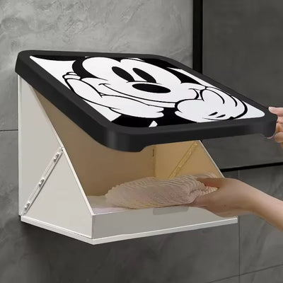 Wall-Mounted Bathroom Organizer - 2-in-1 Foldable Storage Box | Hanging Shelf
