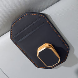 Premium Car Sun Visor Sunglasses & Card Holder Clip