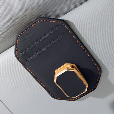 Premium Car Sun Visor Sunglasses & Card Holder Clip