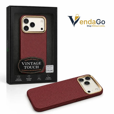 IPhone 17 Pro Max Mobile Cover Plain | Vintage | Anti-Scratch