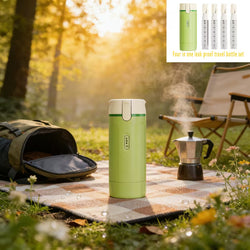 4 in 1 Travel Dispenser Bottle, Leak Proof Refillable Toiletry Containers for Shampoo, Conditioner, Lotion & Skincare – Easy Clean Travel Bottles for Gym, Business